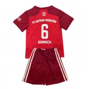 Bayern Munich Fotbollströjor Barn 2021-22 Joshua Kimmich 6 Hemma Matchtröja..